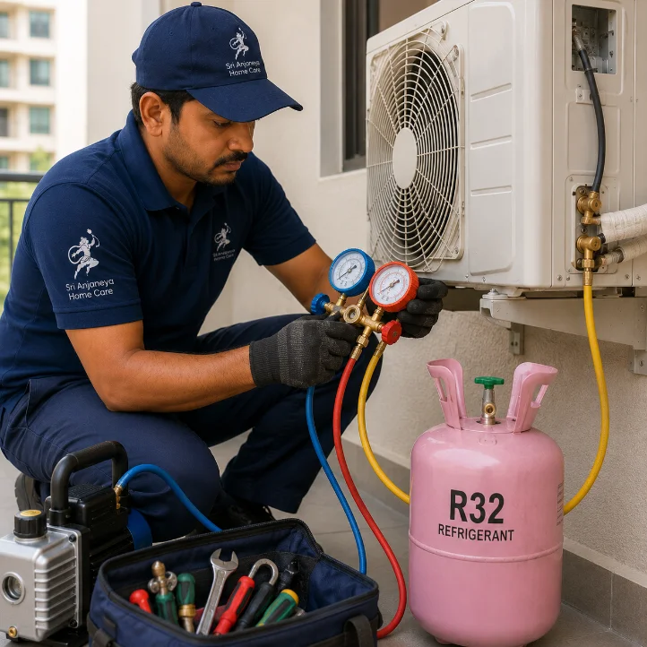 AC Gas Refilling Service — Sri Anjaneya Home Care, Erode