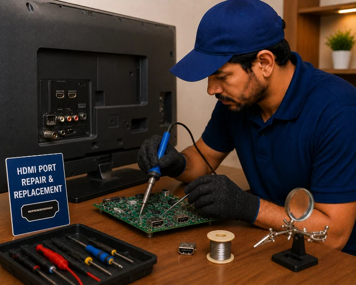 TV HDMI Port Repair & Replacement — Sri Anjaneya Home Care, Erode