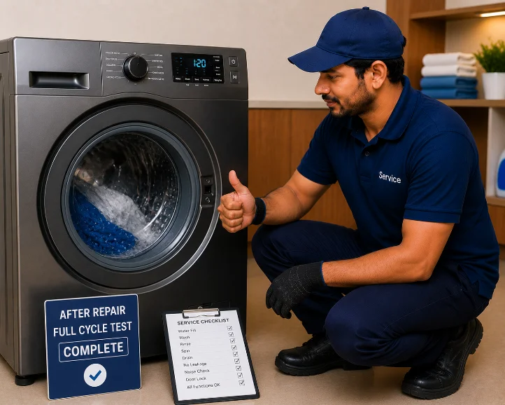 After Repair — Full Cycle Test Complete — Sri Anjaneya Home Care, Erode